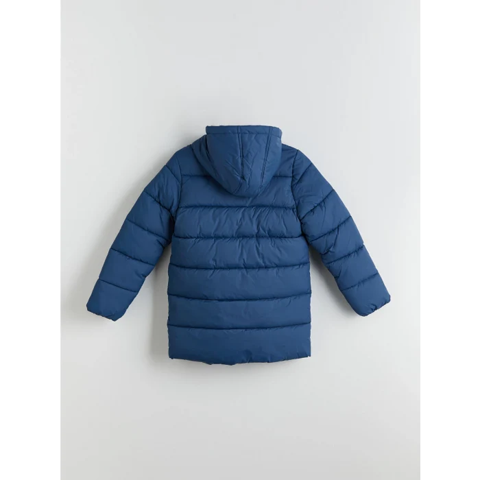 LCW Kids Lacivert Kapüşonlu Erkek Çocuk Şişme Mont