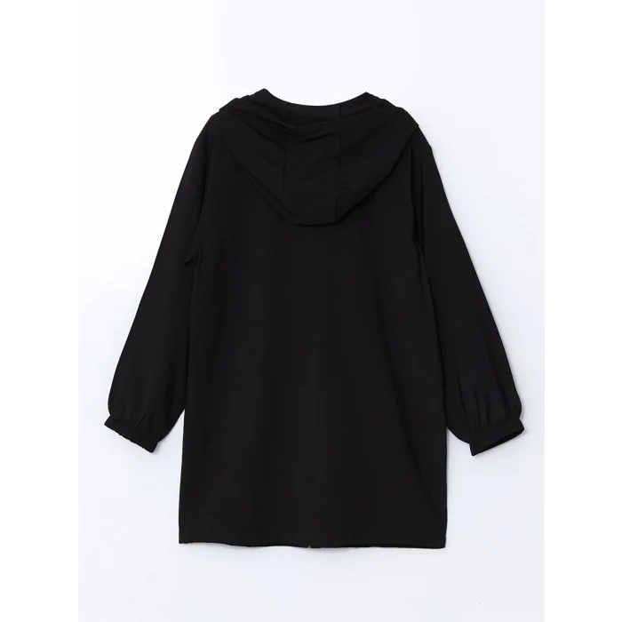 LCWAIKIKI Classic Siyah Kapüşonlu Kadın Tunik