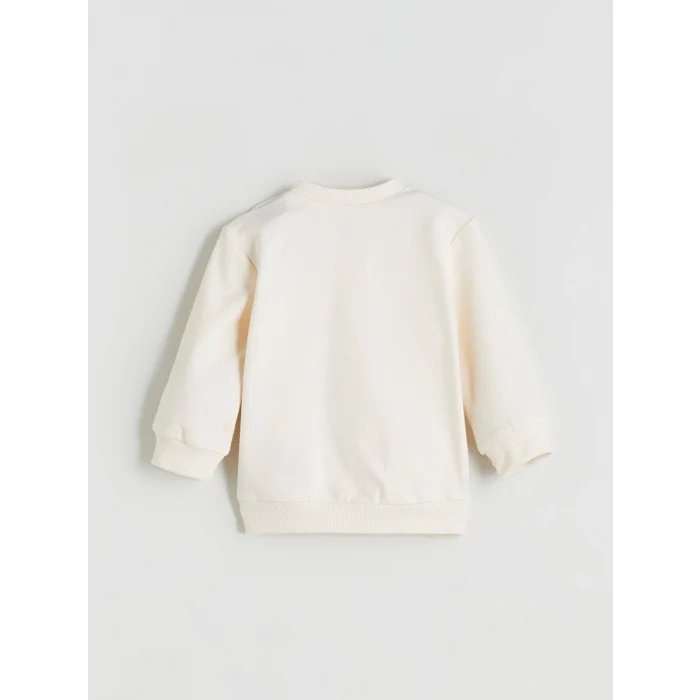 LCW baby Bej Baskılı Erkek Bebek Sweatshirt ve Eşofman Alt 2li