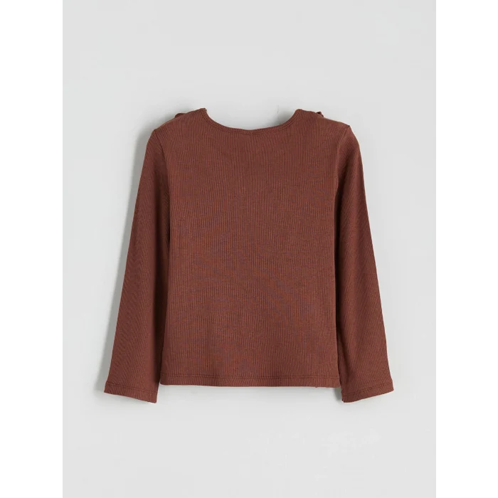 LCW Kids Bej Bisiklet Yaka Kız Çocuk Tişört 2li