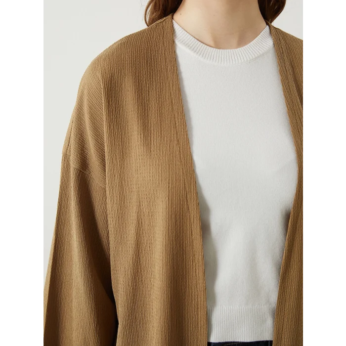 LCWAIKIKI Classic Sari Şal Yaka Kadın Hırka