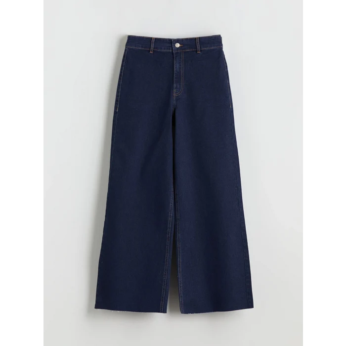 LCW Modest Indigo Wideleg Kadın Jean Pantolon