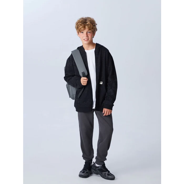 LCW Kids Antrasit Beli Lastikli Erkek Çocuk Jogger Eşofman Altı