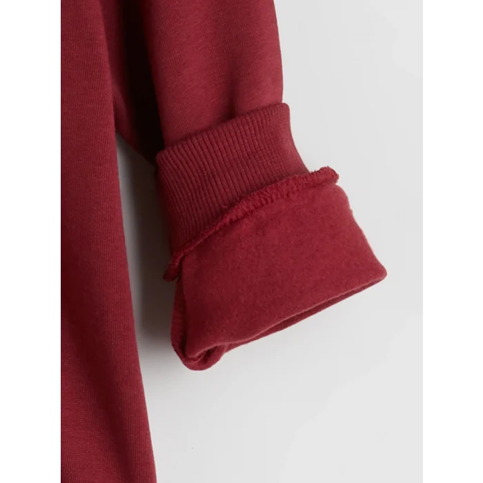 LCW Kids Bordo Dik Yaka Erkek Çocuk Sweatshirt