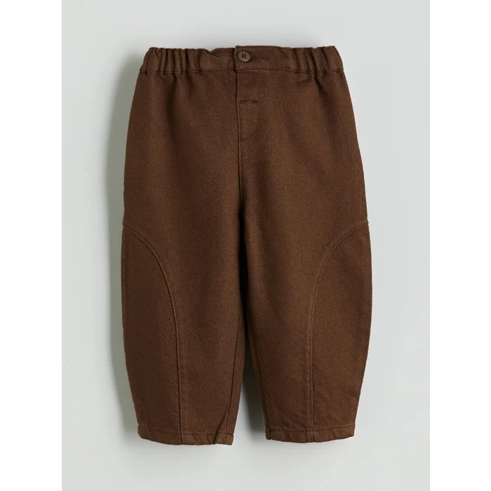 LCW baby Bej Erkek Bebek Gömlek ve Pantolon 2li Takım