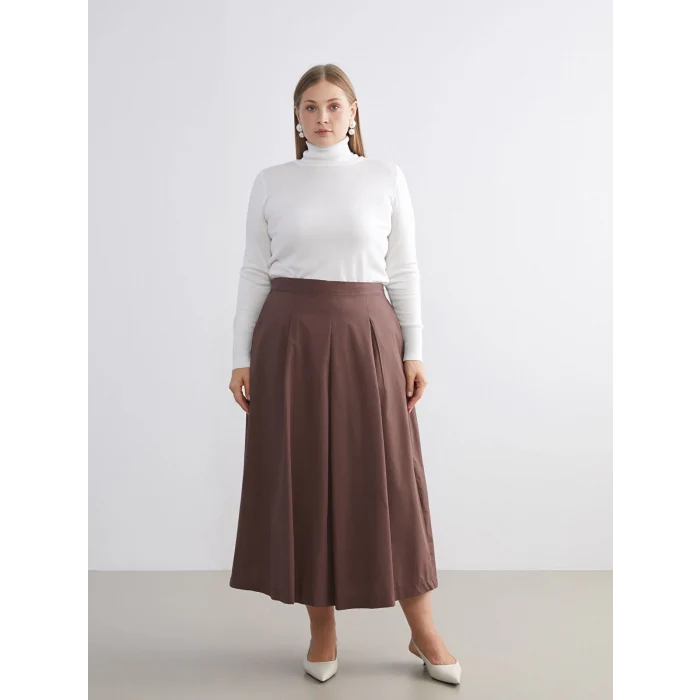 LCWAIKIKI Classic Ekru Balıkçı Yaka Kadın Triko Kazak