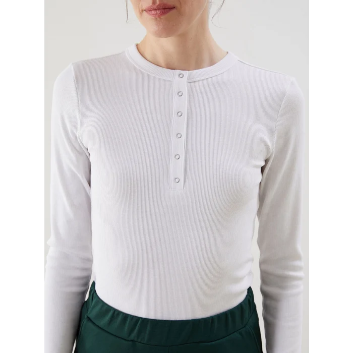 LCWAIKIKI Classic Beyaz Bisiklet Yaka Kadın Body