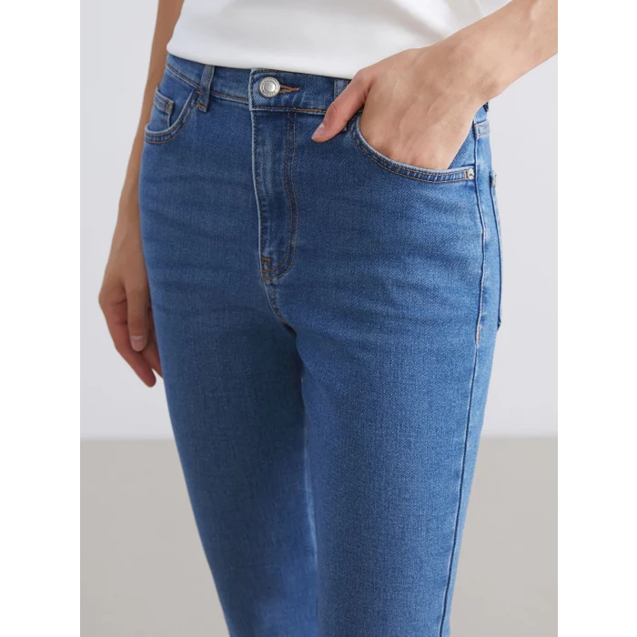 LCW Jeans Indigo Flare Kadın Jean Pantolon