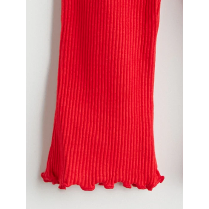 LCW baby Ekru Bebe Yaka Kız Bebek Sweatshirt ve Tayt 2li