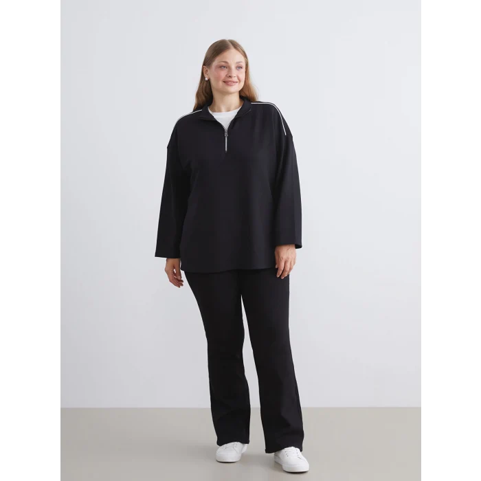 LCWAIKIKI Classic Siyah Flare Kadın Jean Pantolon