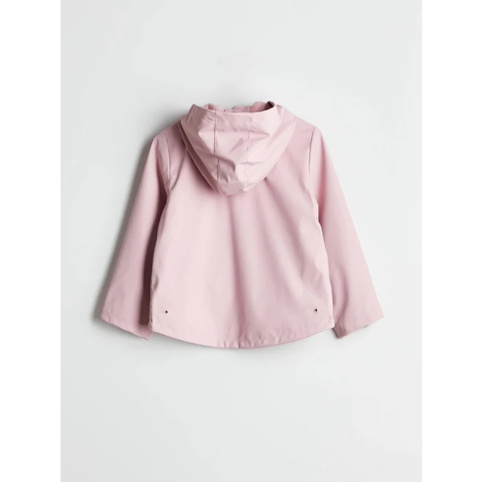 LCW Kids Pembe Kapüşonlu Kız Çocuk Mont