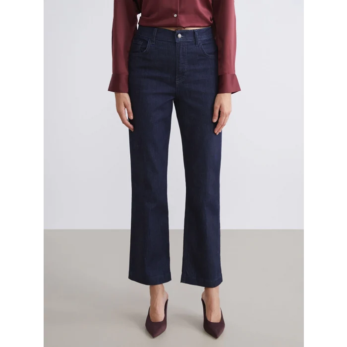 LCW Jeans Indigo Flare Kadın Jean Pantolon