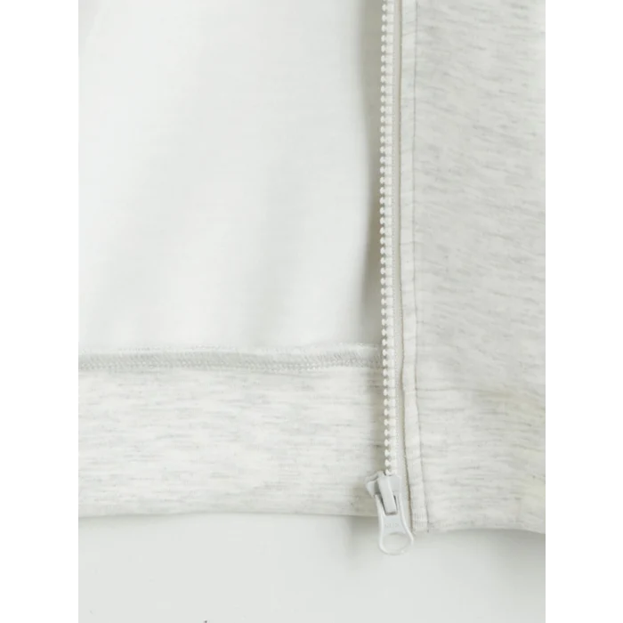 LCW Kids Ekru Kız Çocuk Fermuarlı Sweatshirt