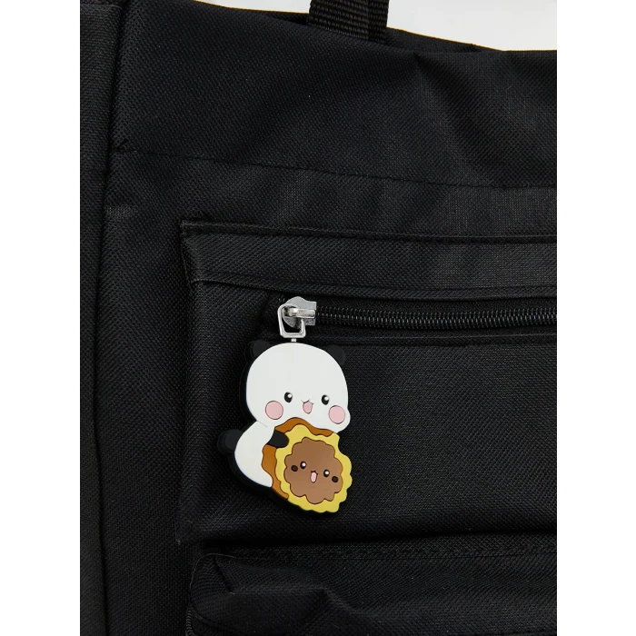 LCW ACCESSORIES Siyah Baskılı Kız Çocuk Omuz Çantası