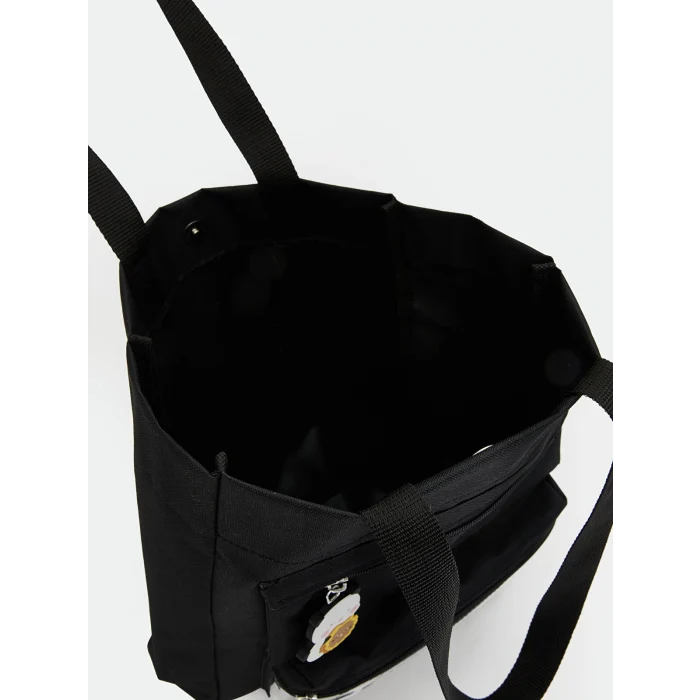 LCW ACCESSORIES Siyah Baskılı Kız Çocuk Omuz Çantası