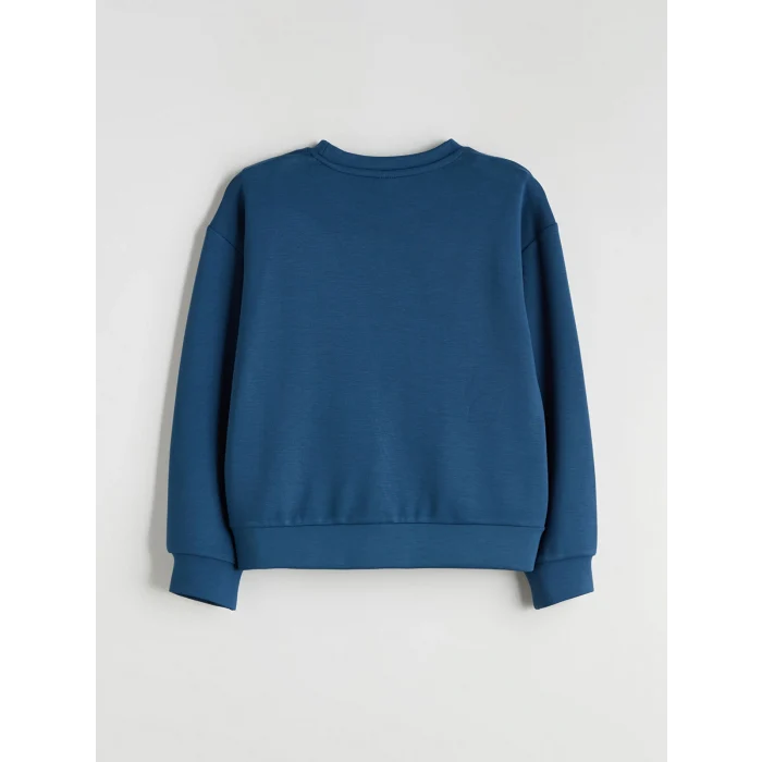 LCW Kids Indigo Bisiklet Yaka Kız Çocuk Eşofman Takım