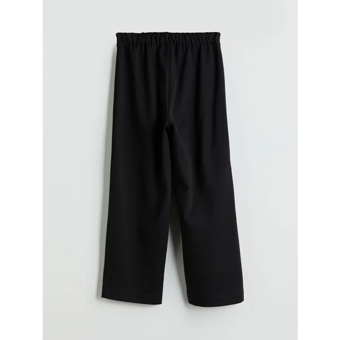 LCW Kids Siyah Beli Lastikli Kız Çocuk Eşofman Alt