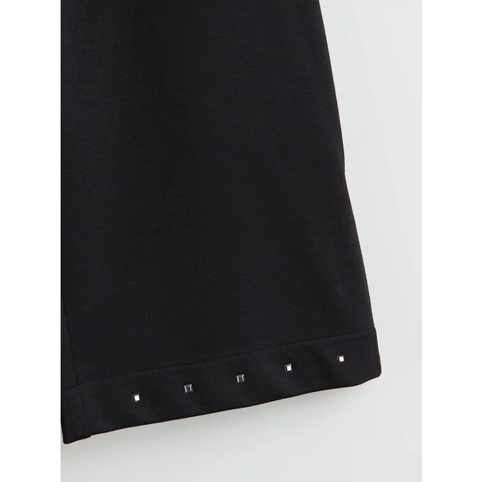 LCW Kids Siyah Beli Lastikli Kız Çocuk Eşofman Alt