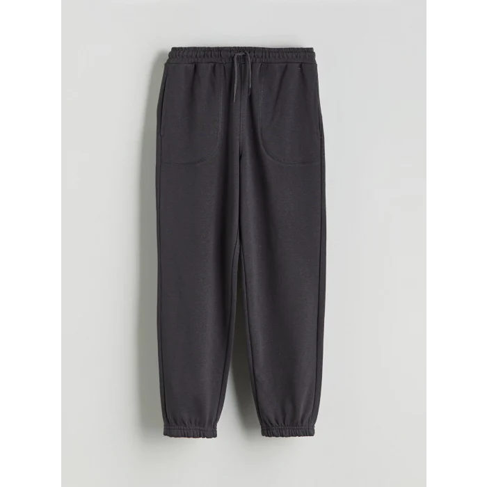 LCW Kids Antrasit Beli Lastikli Erkek Çocuk Jogger Eşofman Alt