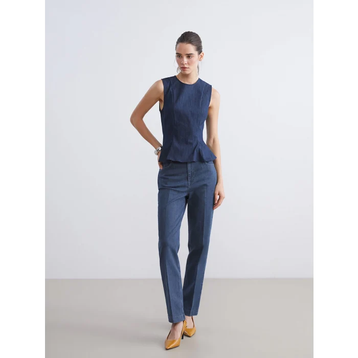 LCW Jeans Mavi Flare Kadın Jean Pantolon