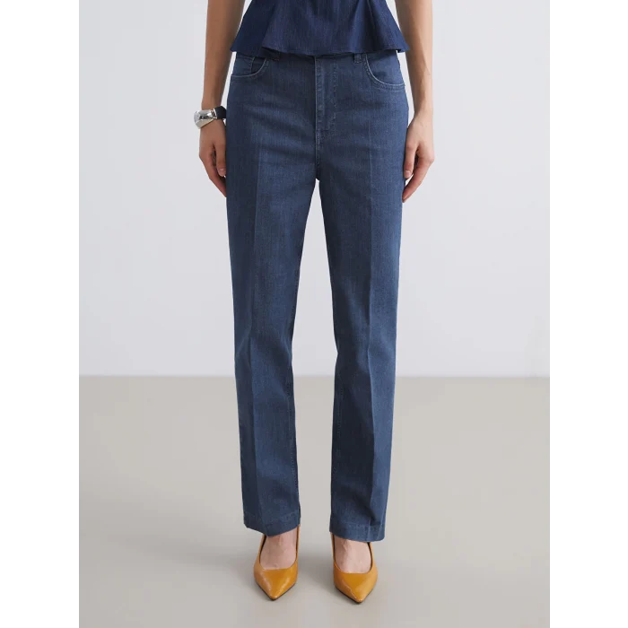 LCW Jeans Mavi Flare Kadın Jean Pantolon