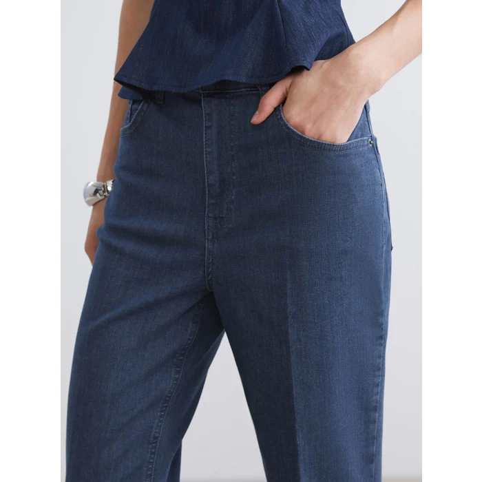 LCW Jeans Mavi Flare Kadın Jean Pantolon