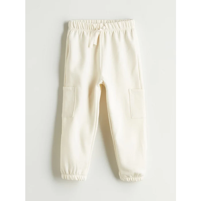 LCW Kids Bej Beli Lastikli Basic Erkek Çocuk Jogger Eşofman Altı 2li