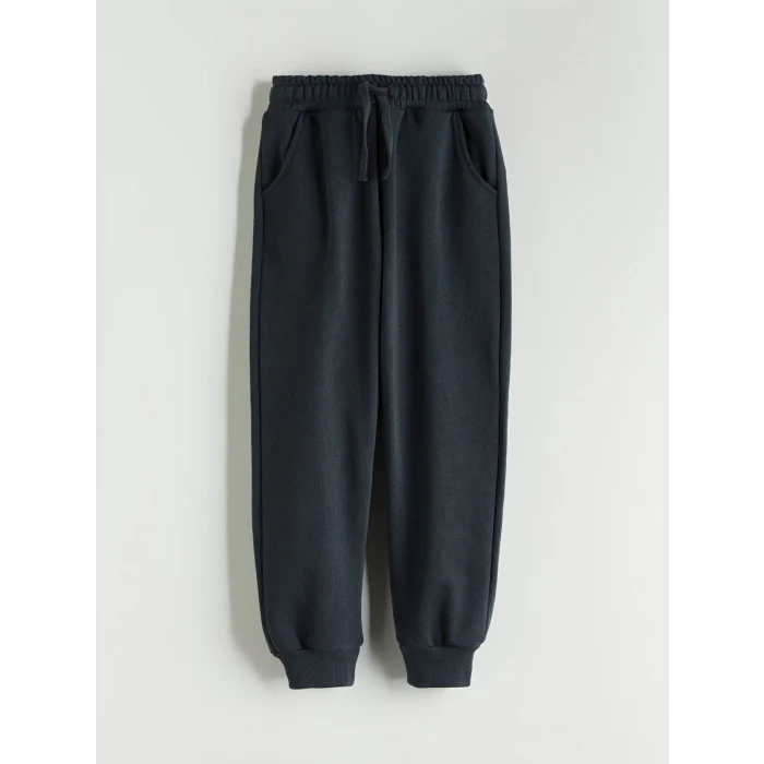 LCW Kids Bej Bisiklet Yaka Erkek Çocuk Sweatshirt ve Eşofman Alt