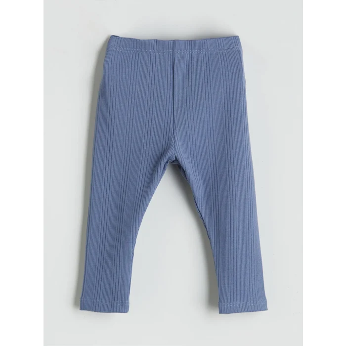 LCW baby Bej Bebe Yaka Kız Bebek Sweatshirt ve Tayt 2li