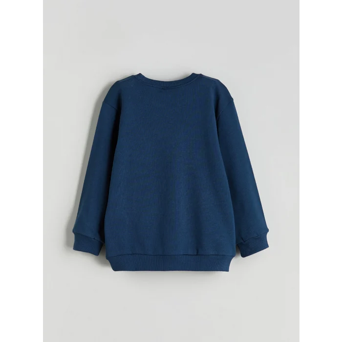 LCW Kids Petrol Bisiklet Yaka Erkek Çocuk Sweatshirt 2li