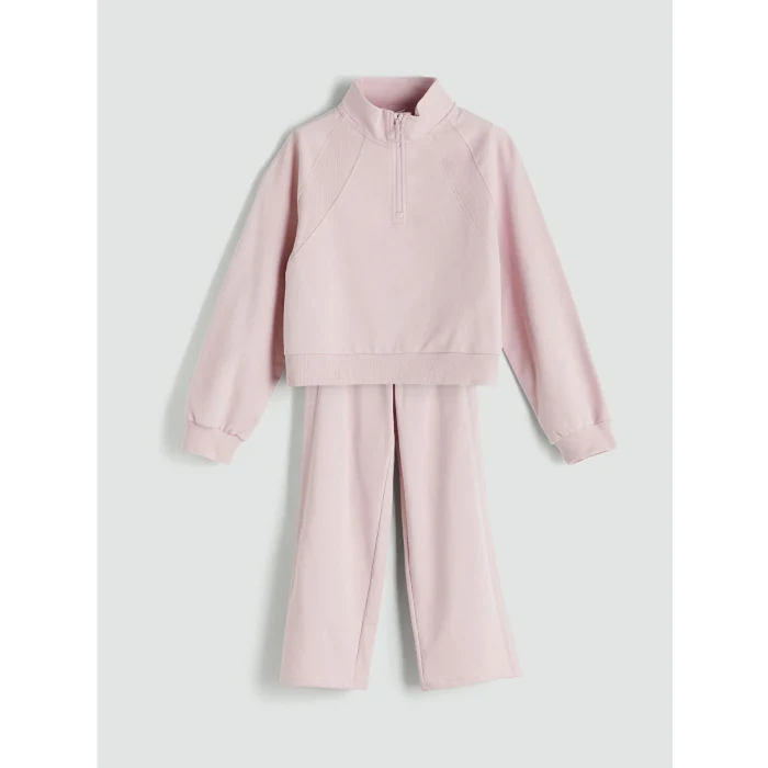 LCW Kids Pembe Dik Yaka Kız Çocuk Eşofman Takım