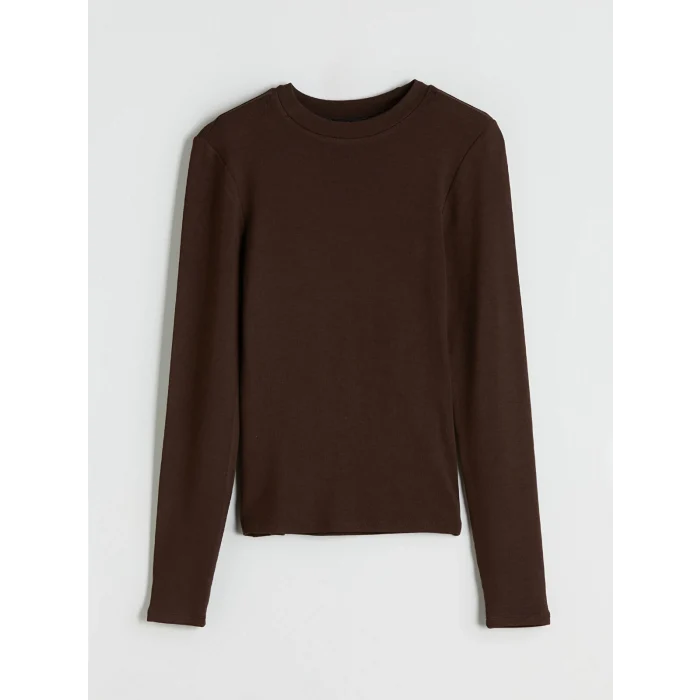 XSIDE Kahverengi Bisiklet Yaka Kadın Body