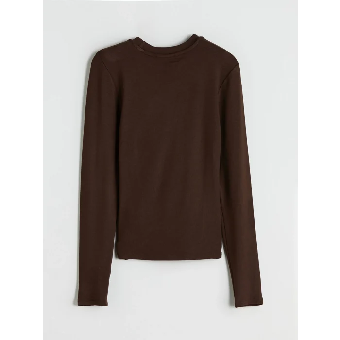 XSIDE Kahverengi Bisiklet Yaka Kadın Body