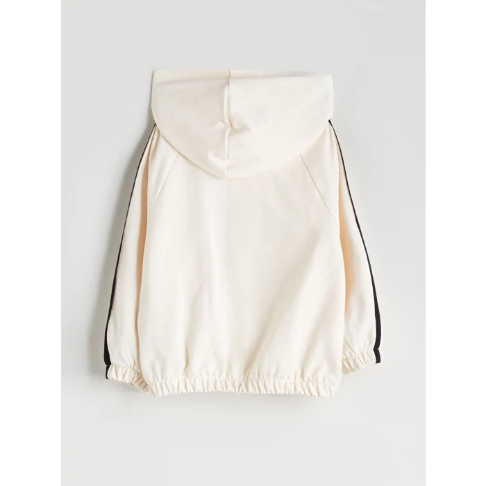 LCW Kids Ekru Bisiklet Yaka Baskılı Kız Çocuk 3lü Takım