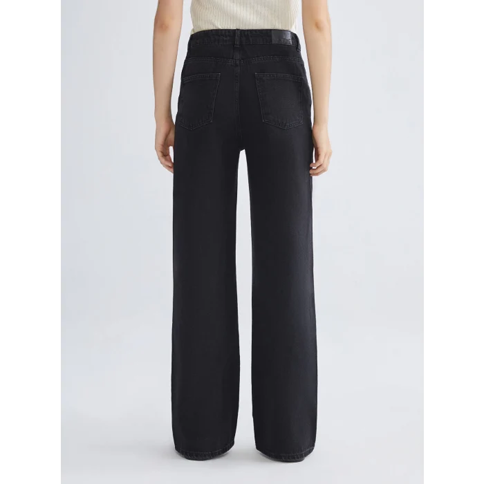 XSIDE Siyah Wideleg Kadın Jean Pantolon