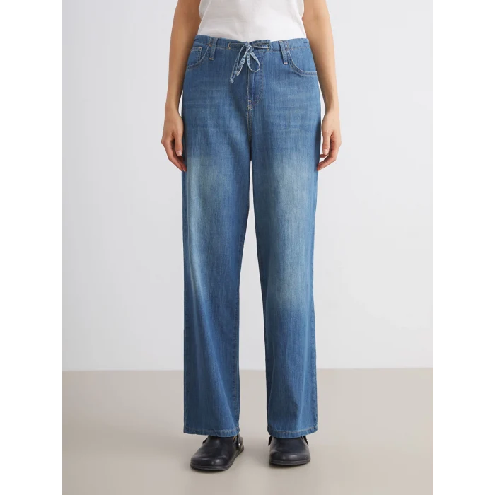 LCW Jeans Indigo Baggy Fit Kadın Jean Pantolon