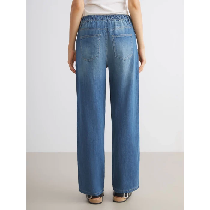 LCW Jeans Indigo Baggy Fit Kadın Jean Pantolon