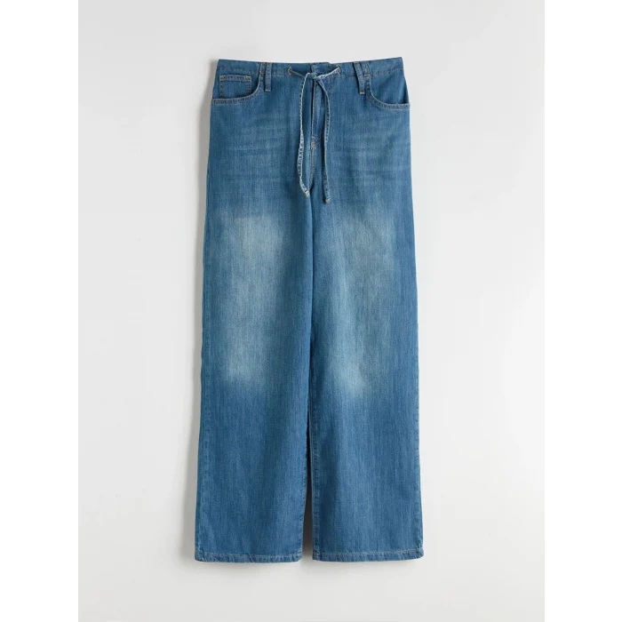 LCW Jeans Indigo Baggy Fit Kadın Jean Pantolon