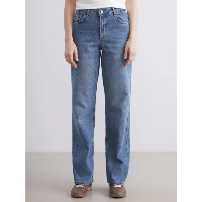 LCW Jeans Indigo Wideleg Kadın Jean Pantolon