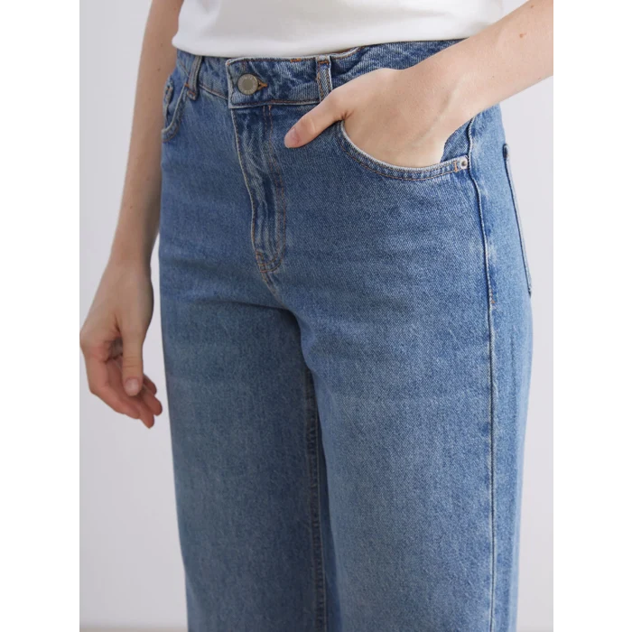 LCW Jeans Indigo Wideleg Kadın Jean Pantolon