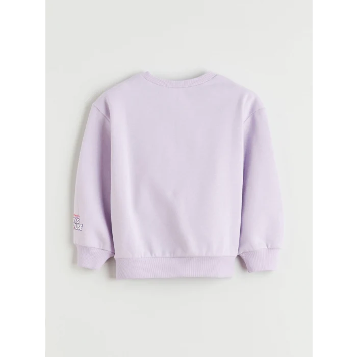 LCW Kids Lila Bisiklet Yaka Gabbys Dollhouse Baskılı Kız Çocuk Sweatshirt ve Tayt