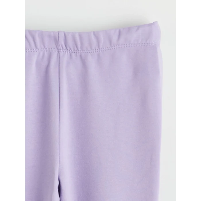 LCW Kids Lila Bisiklet Yaka Gabbys Dollhouse Baskılı Kız Çocuk Sweatshirt ve Tayt