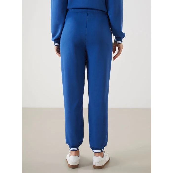 LCWAIKIKI Classic Mavi Beli Lastikli Kadın Jogger Eşofman Altı