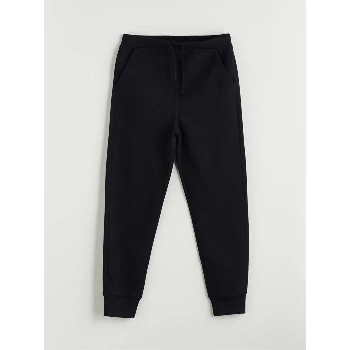 LCW Kids Siyah Beli Lastikli Erkek Çocuk Jogger Eşofman Altı