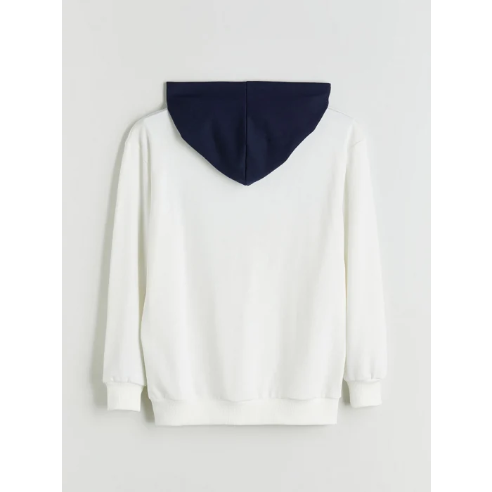 LCW Kids Ekru Kapüşonlu Erkek Çocuk Eşofman Takım