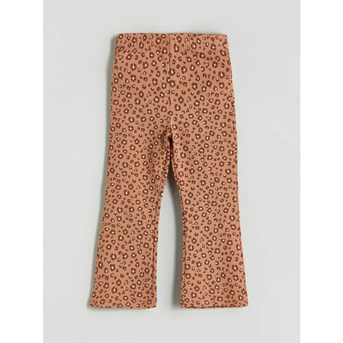 LCW Kids Bej Bisiklet Yaka Kız Çocuk Sweatshirt ve Tayt