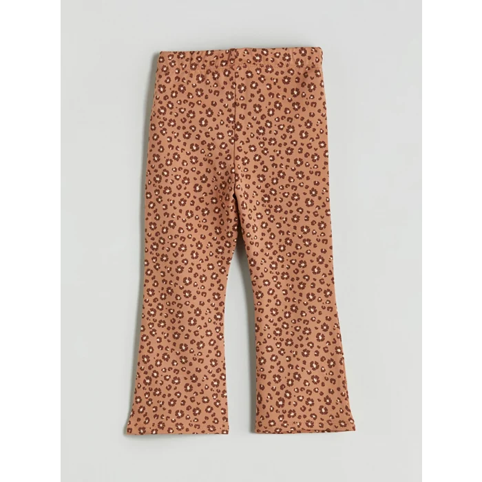 LCW Kids Bej Bisiklet Yaka Kız Çocuk Sweatshirt ve Tayt