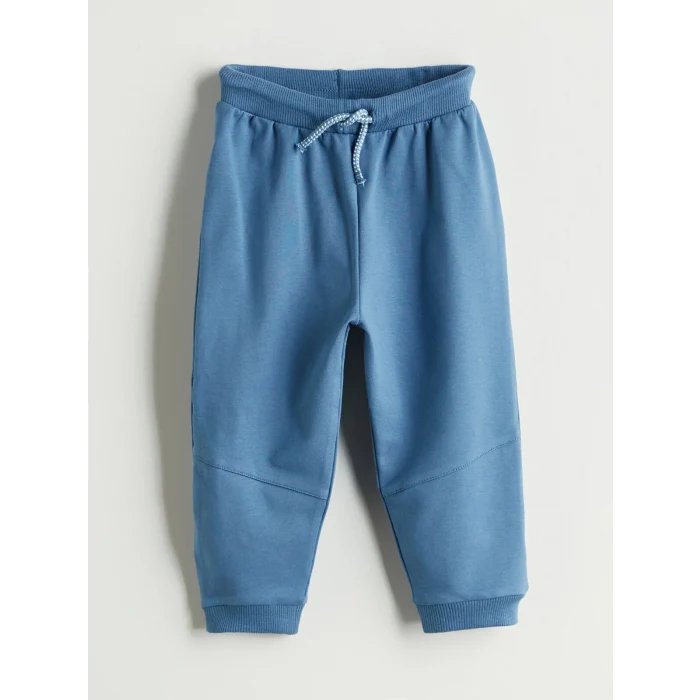 LC WAIKIKI Mavi Bisiklet Yaka Erkek Bebek Sweatshirt ve Eşofman Alt 2li