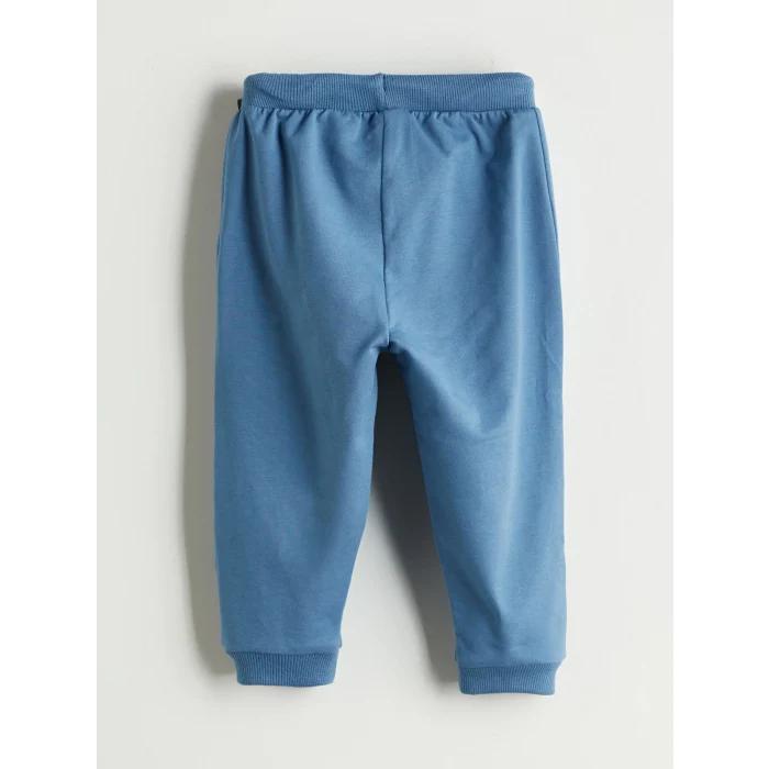 LC WAIKIKI Mavi Bisiklet Yaka Erkek Bebek Sweatshirt ve Eşofman Alt 2li