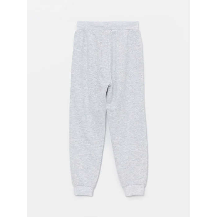 LCW Kids Gri Beli Lastikli Kız Çocuk Jogger Eşofman Altı
